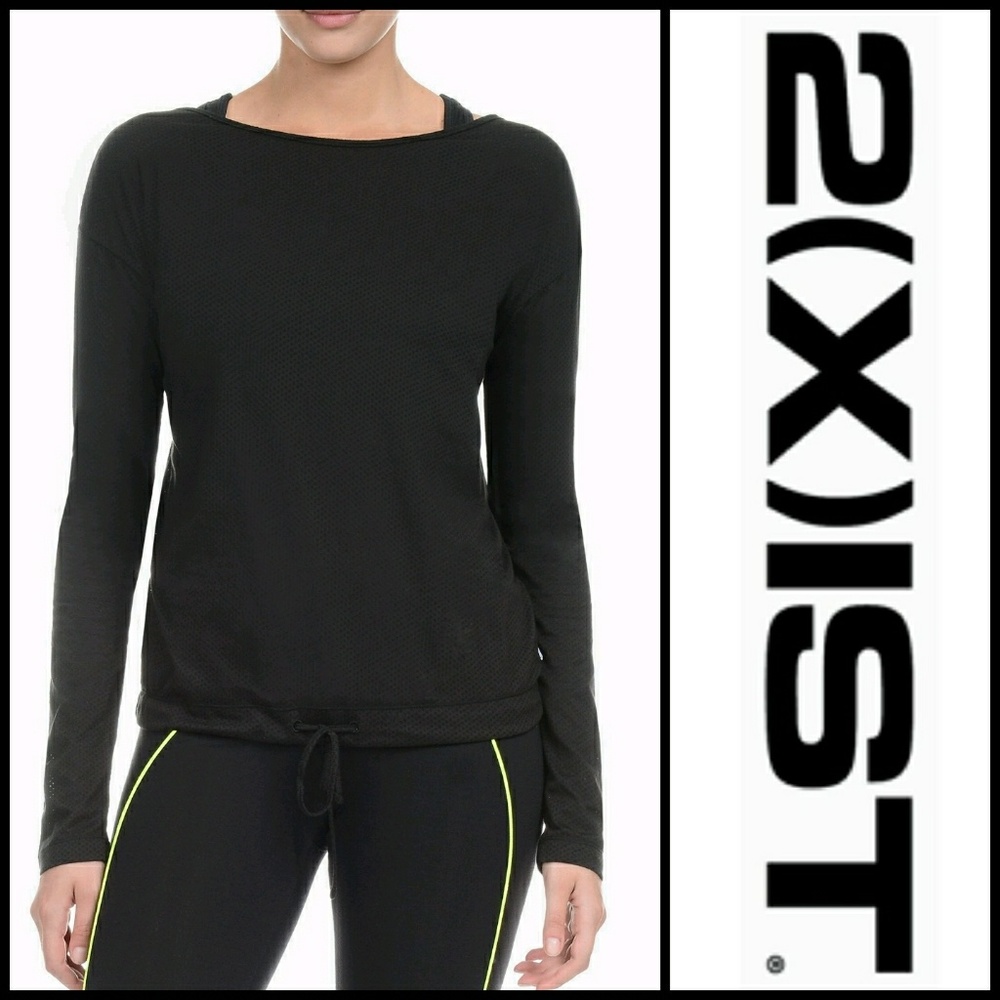 😎 2(XIST) CRISSCROSS LOW BACK LONG-SLEEVE TEE